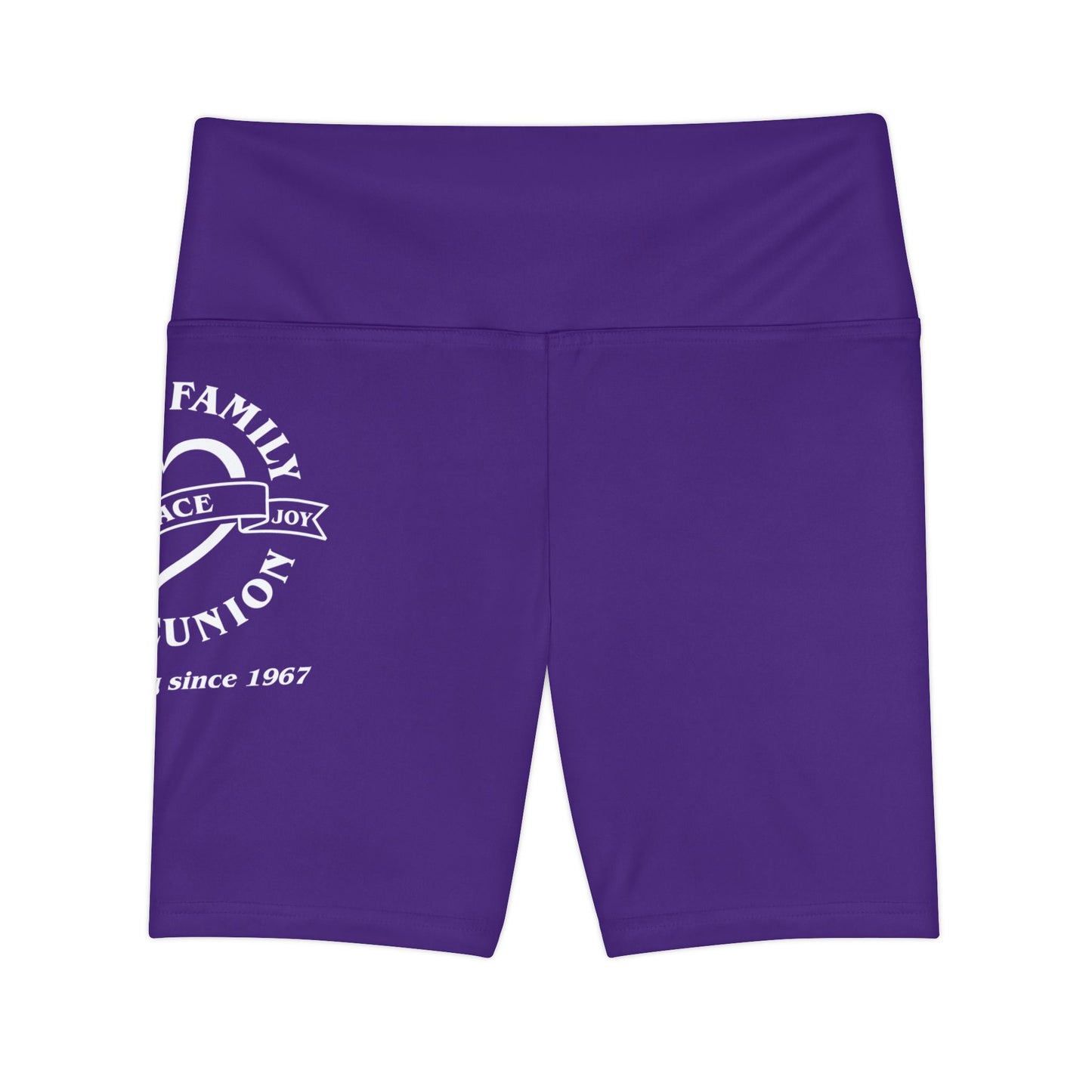 Gaskins Purple Workout Shorts for Women, bold, cool, chill