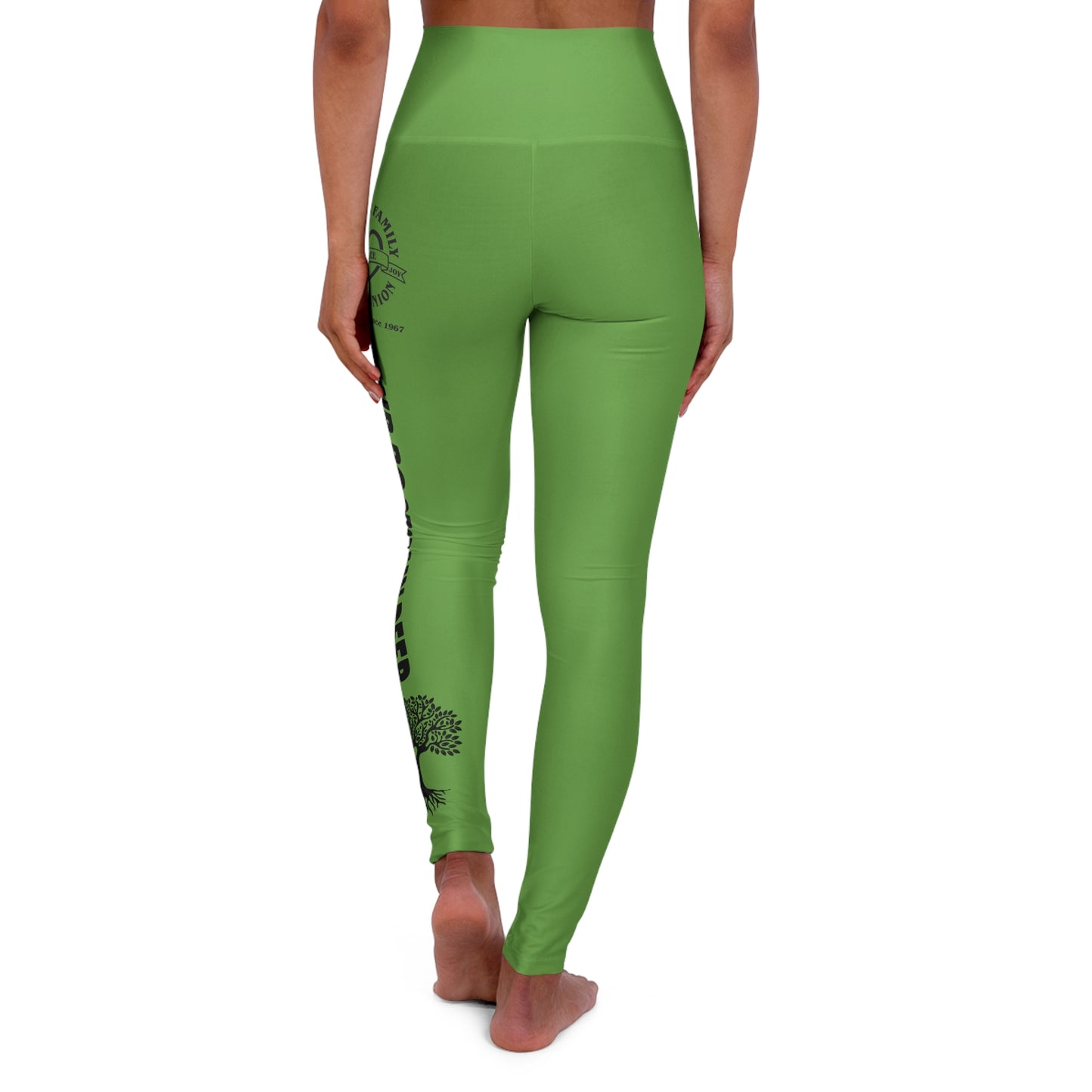 Gaskins Light Green High Waisted Yoga Leggings