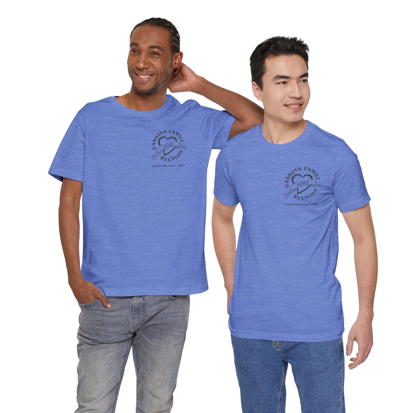 Family Reunion Short Sleeve Tee Black Logo - Gaskins Family Gathering Since 1967