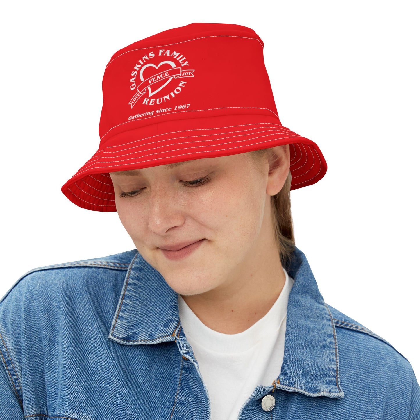 Gaskins Family Reunion Bucket Hat - Red