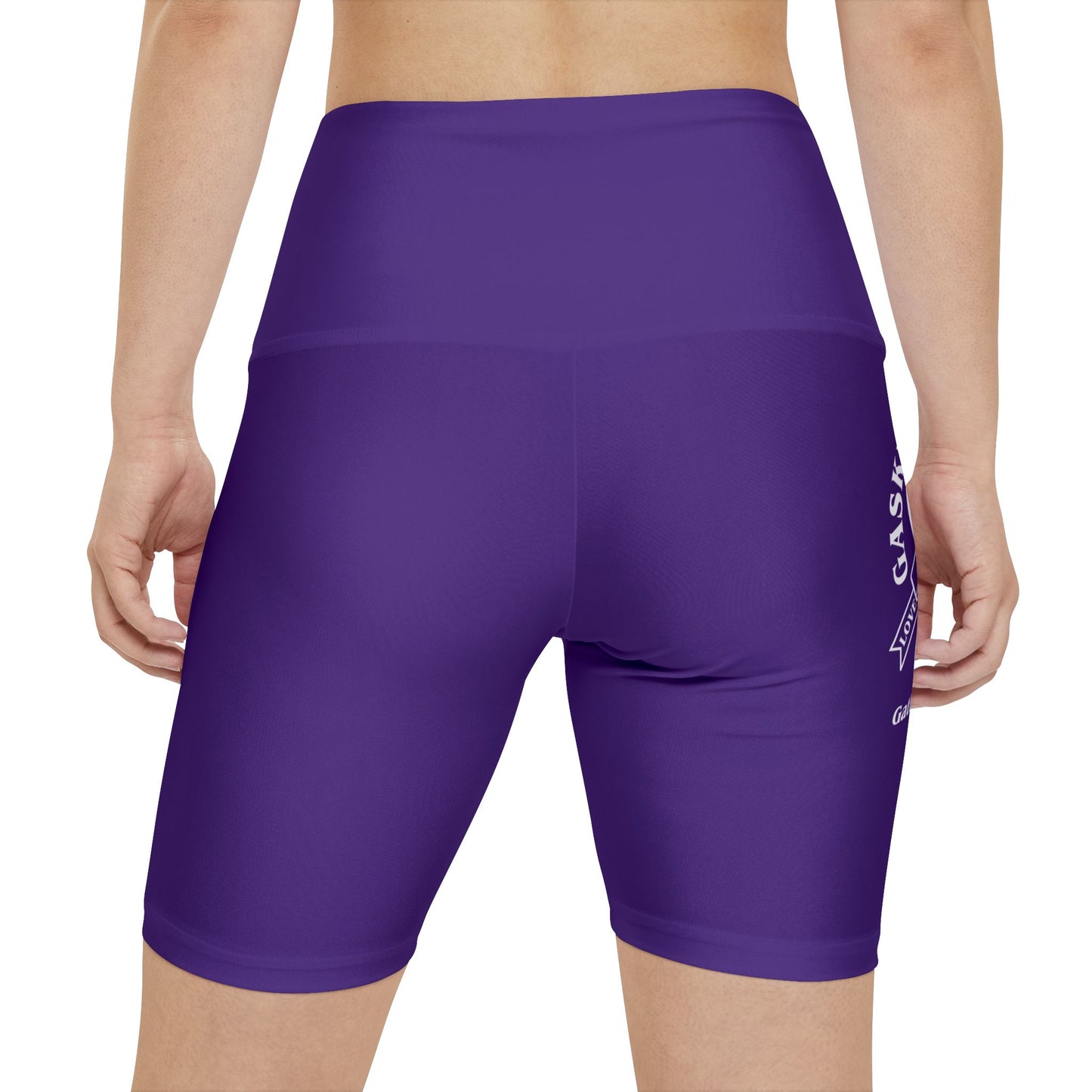 Gaskins Purple Workout Shorts for Women, bold, cool, chill