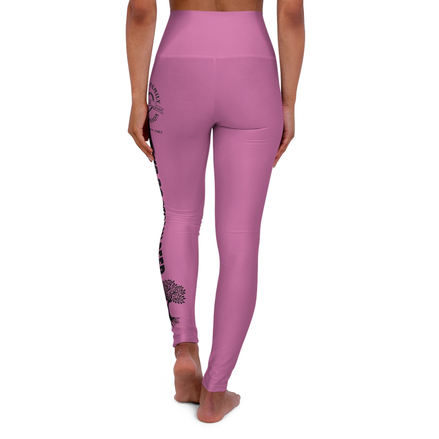 Gaskins Pink High Waisted Yoga Leggings