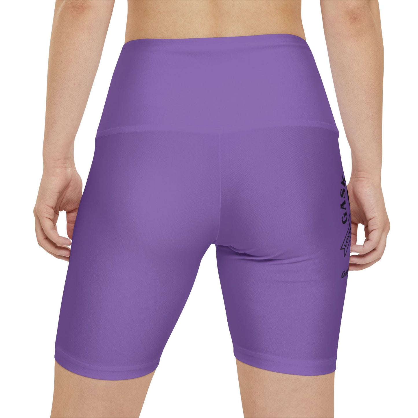 Gaskins Light Purple Workout Shorts for Women, bold, cool, chill