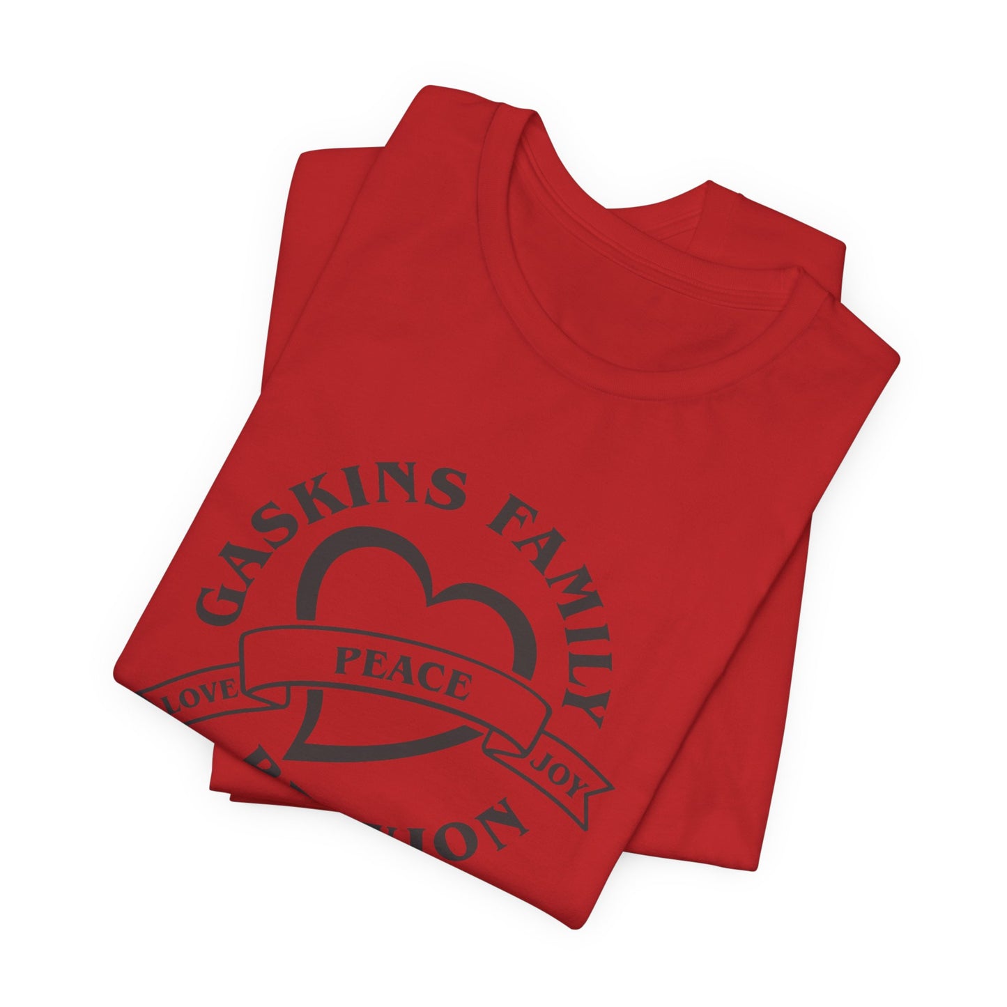 Family Reunion Short Sleeve Tee - Gaskins Family Gathering Since 1967 Black logo