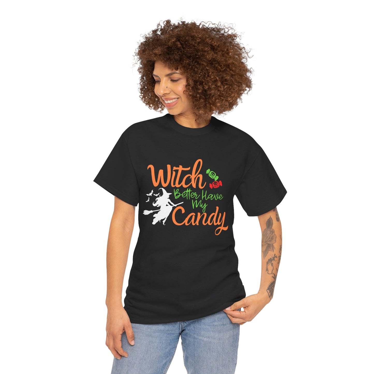 Witch Better Have My Candy, Unisex Heavy Cotton Tee, Halloween T-shirt