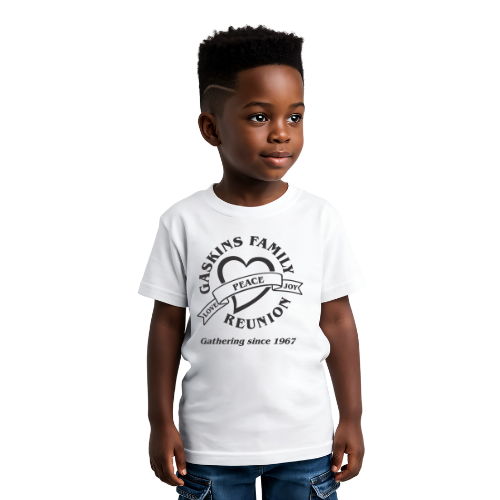 Gaskins Reunion Toddler T-Shirt - Peace, Joy & Love