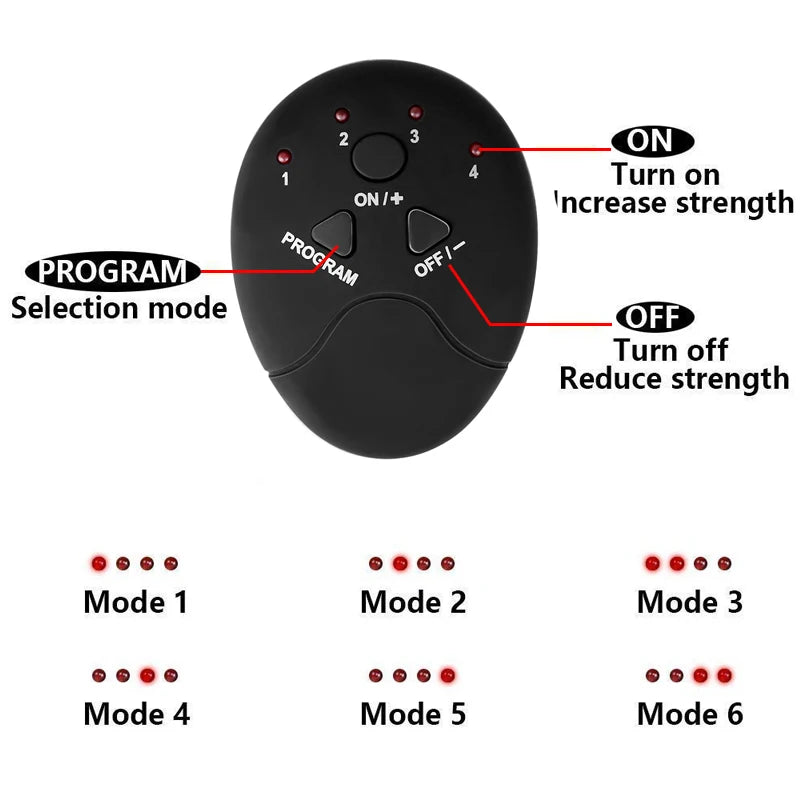 EMS Wireless Body Slimming Massager Electric Muscle Stimulator - Abs, Buttocks Arms