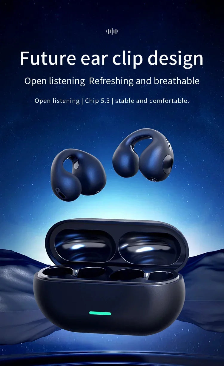 T75 Sport Bone-Conduction Bluetooth 5.3 Waterproof Headphones