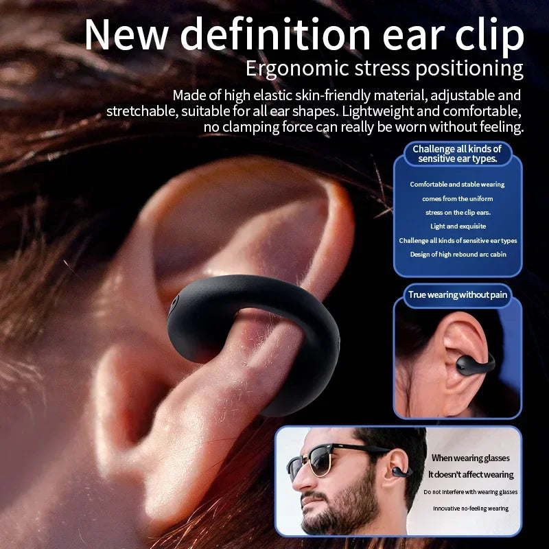 T75 Sport Bone-Conduction Bluetooth 5.3 Waterproof Headphones