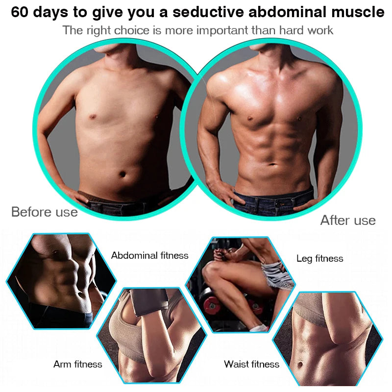 EMS Wireless Body Slimming Massager Electric Muscle Stimulator - Abs, Buttocks Arms