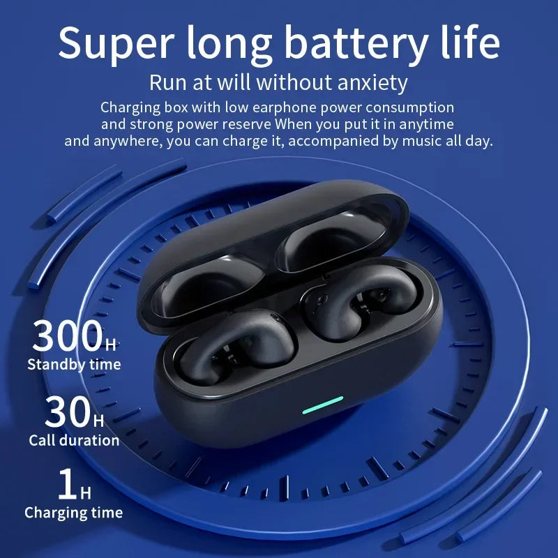 T75 Sport Bone-Conduction Bluetooth 5.3 Waterproof Headphones