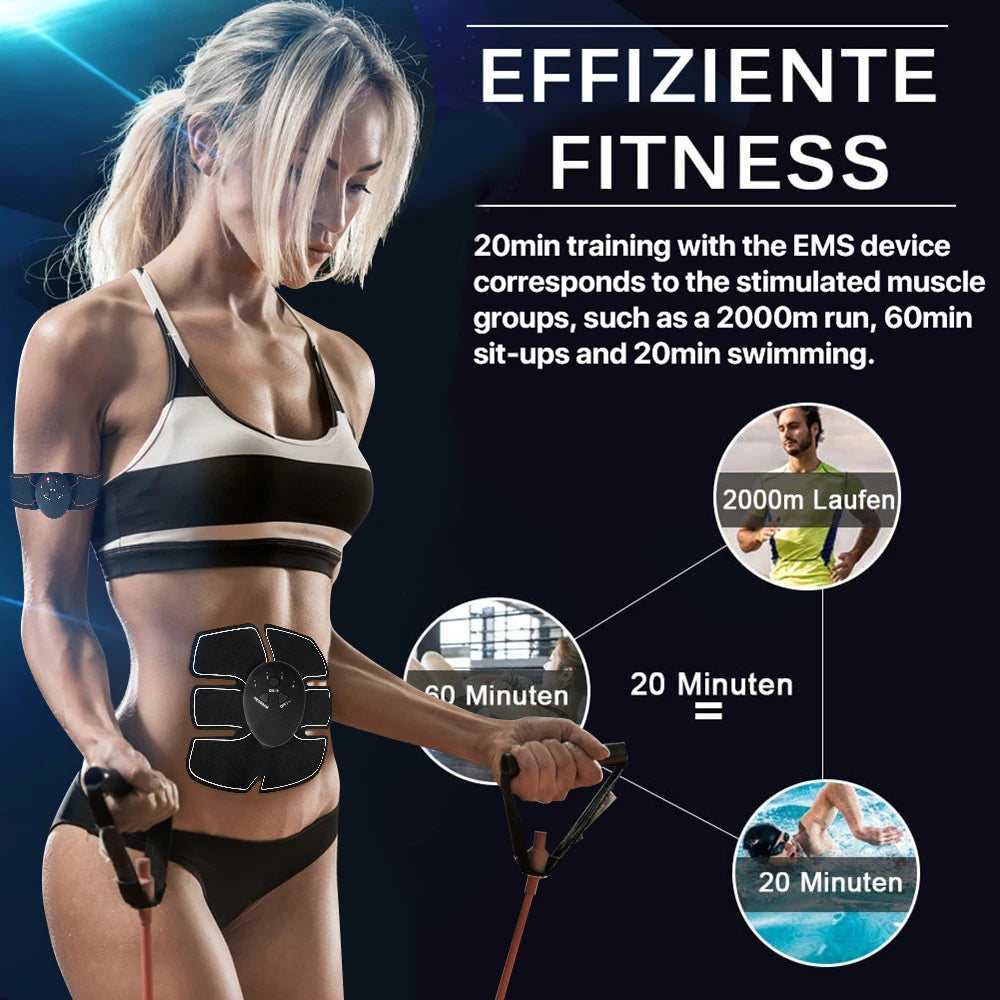EMS Wireless Body Slimming Massager Electric Muscle Stimulator - Abs, Buttocks Arms