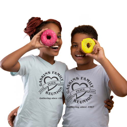 Gaskins Kids Tee - Vibrant Designs for Family Reunions and Birthday Celebrations