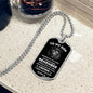 Dog Tag Necklace, To my Son, Lion King, Chain, Father, Man, Young Man