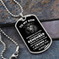 Dog Tag Necklace, To my Son, Lion King, Chain, Father, Man, Young Man