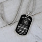 Dog Tag Necklace, To my Son, Lion King, Chain, Father, Man, Young Man