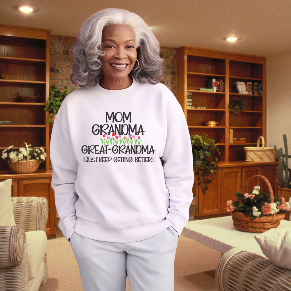 Unisex Hoodie for Mom, Grandma, great-Grandma white