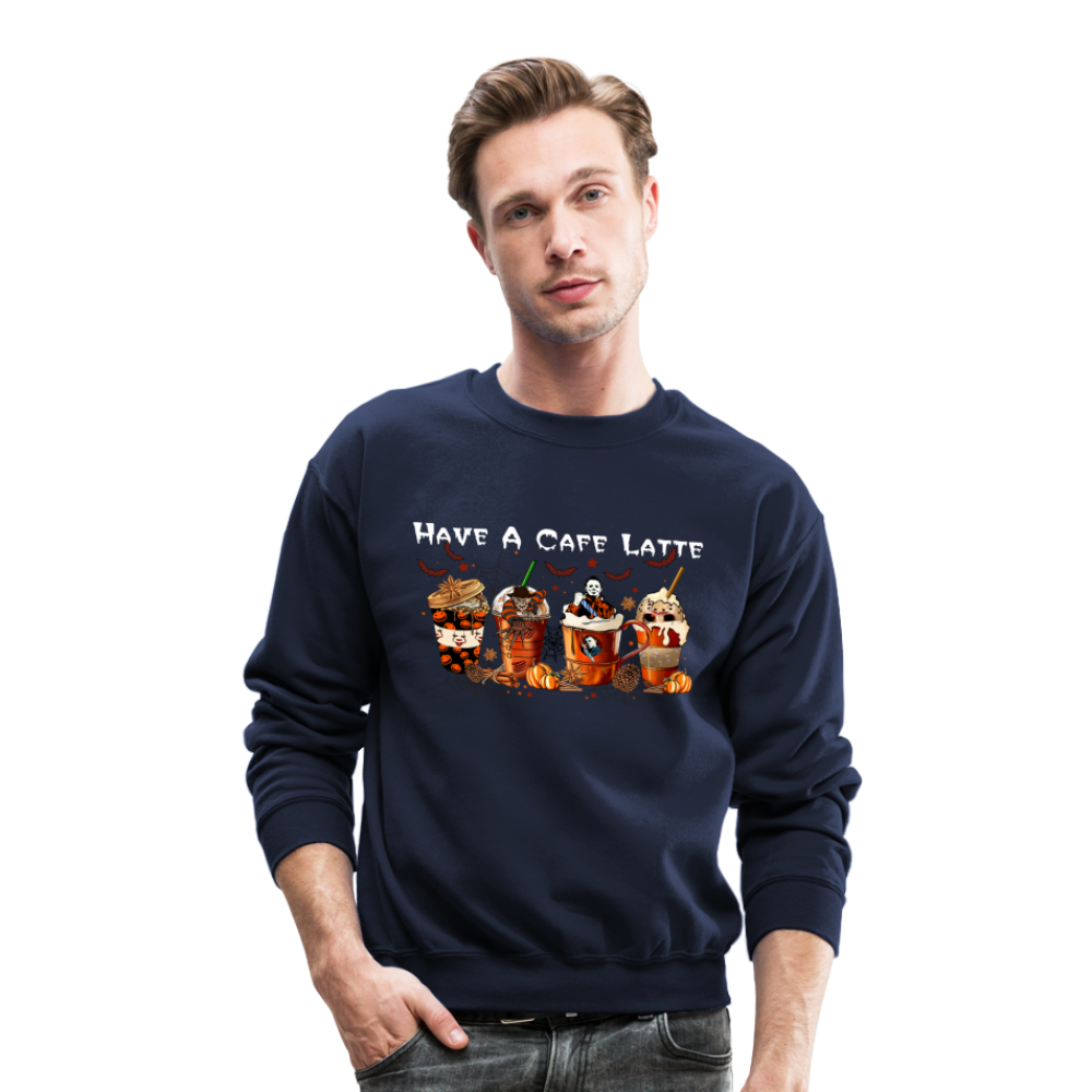 Halloween Latte - Crewneck Sweatshirt - navy
