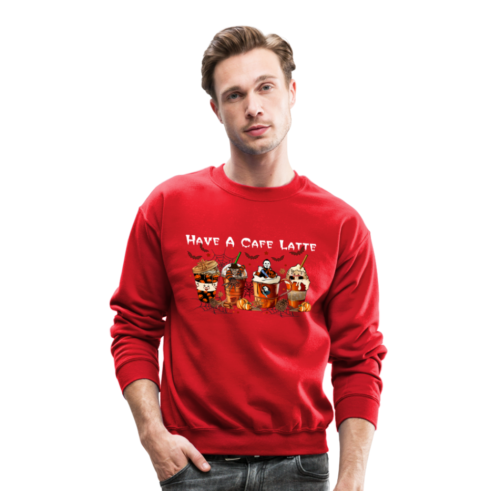 Halloween Latte - Crewneck Sweatshirt - red