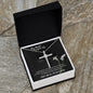 My Heart Is With You - CZ Cross Necklace