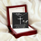 My Heart Is With You - CZ Cross Necklace