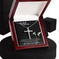 My Heart Is With You - CZ Cross Necklace