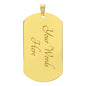 Dog Tag - To My Son - Personalized Engraving, Silver / Gold