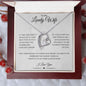 To My Lovely Wife - Forever Love Necklace - Silver / Gold