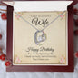 Forever Love Necklace - Happy Birthday Beautiful Wife