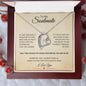 Forever Love Necklace - To My Soulmate, antique - Silver/Gold