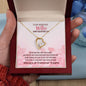 Wife Valentine - Forever Love Necklace - Silver / Gold