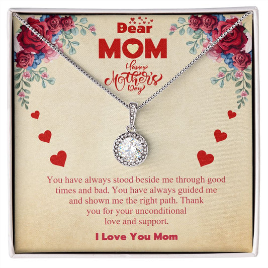 Eternal Hope necklace, Silver/Gold - Happy Mother's Day from son or daughter