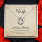 Lucky In Love Necklace - Happy Birthday Beautiful Wife