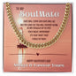 To My Soulmate - Cuban Link Chain necklace - Silver / Gold