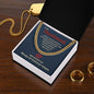 To My Husband - Cuban Link Chain necklace - Silver / Gold