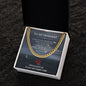 Husband Valentine - Cuban Link Chain Necklace - Silver / Gold