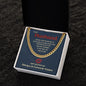 To My Husband - Cuban Link Chain necklace - Silver / Gold