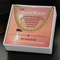 To My Soulmate - Cuban Link Chain necklace - Silver / Gold