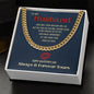 To My Husband - Cuban Link Chain necklace - Silver / Gold