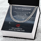 Husband Valentine - Cuban Link Chain Necklace - Silver / Gold