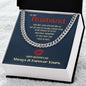 To My Husband - Cuban Link Chain necklace - Silver / Gold