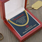 To My Husband - Cuban Link Chain necklace - Silver / Gold