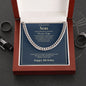 Cuban Link Chain - To My Son - Happy Birthday