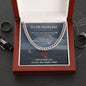 Husband Valentine - Cuban Link Chain Necklace - Silver / Gold