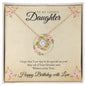 Love Knot Necklace - Happy Birthday Daughter
