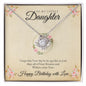 Love Knot Necklace - Happy Birthday Daughter