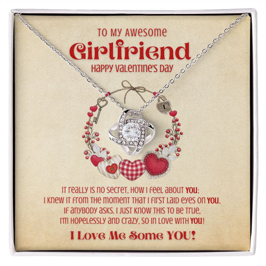 To My Girlfriend - Love Knot Necklace