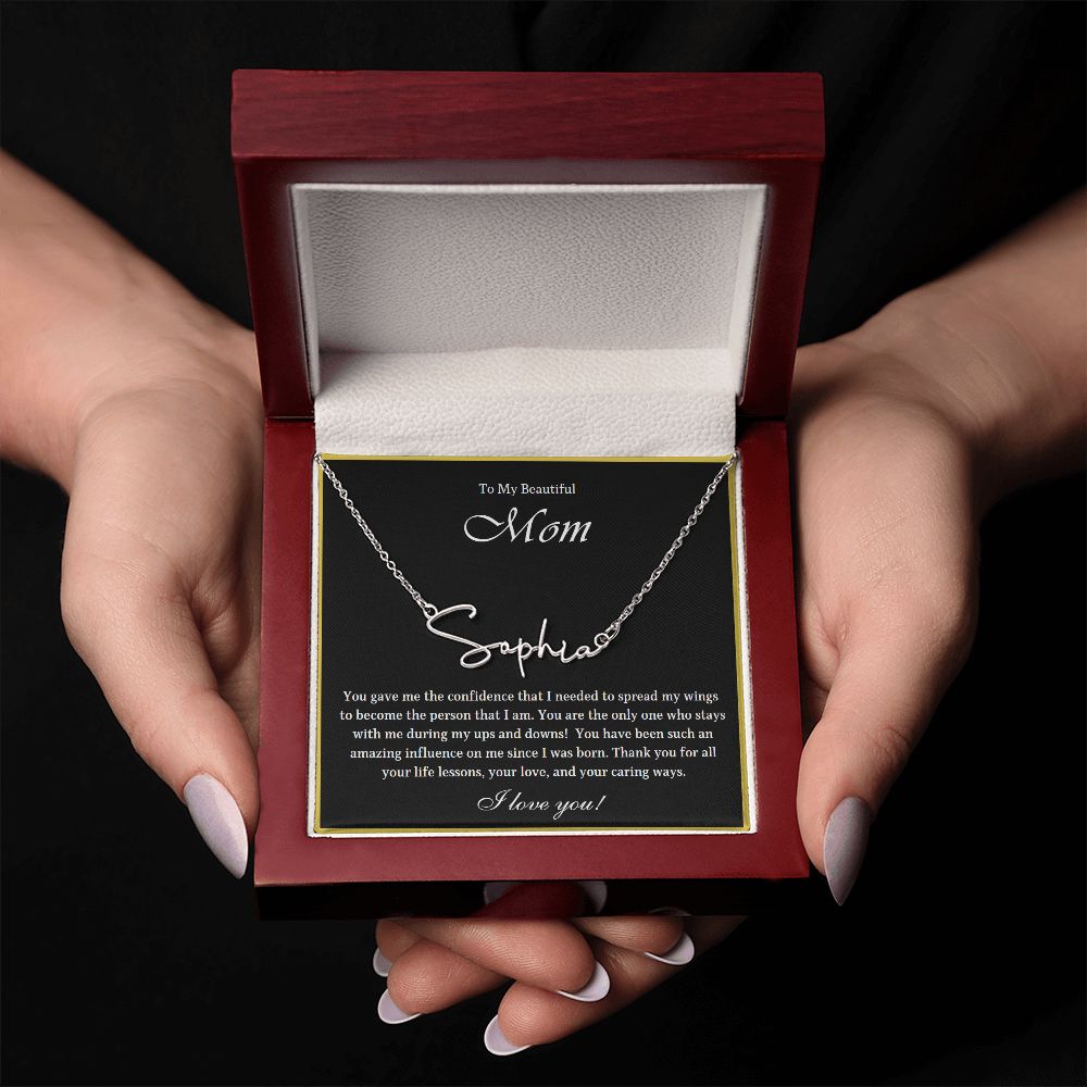 Signature Name Necklace, customizable - Mother's Day