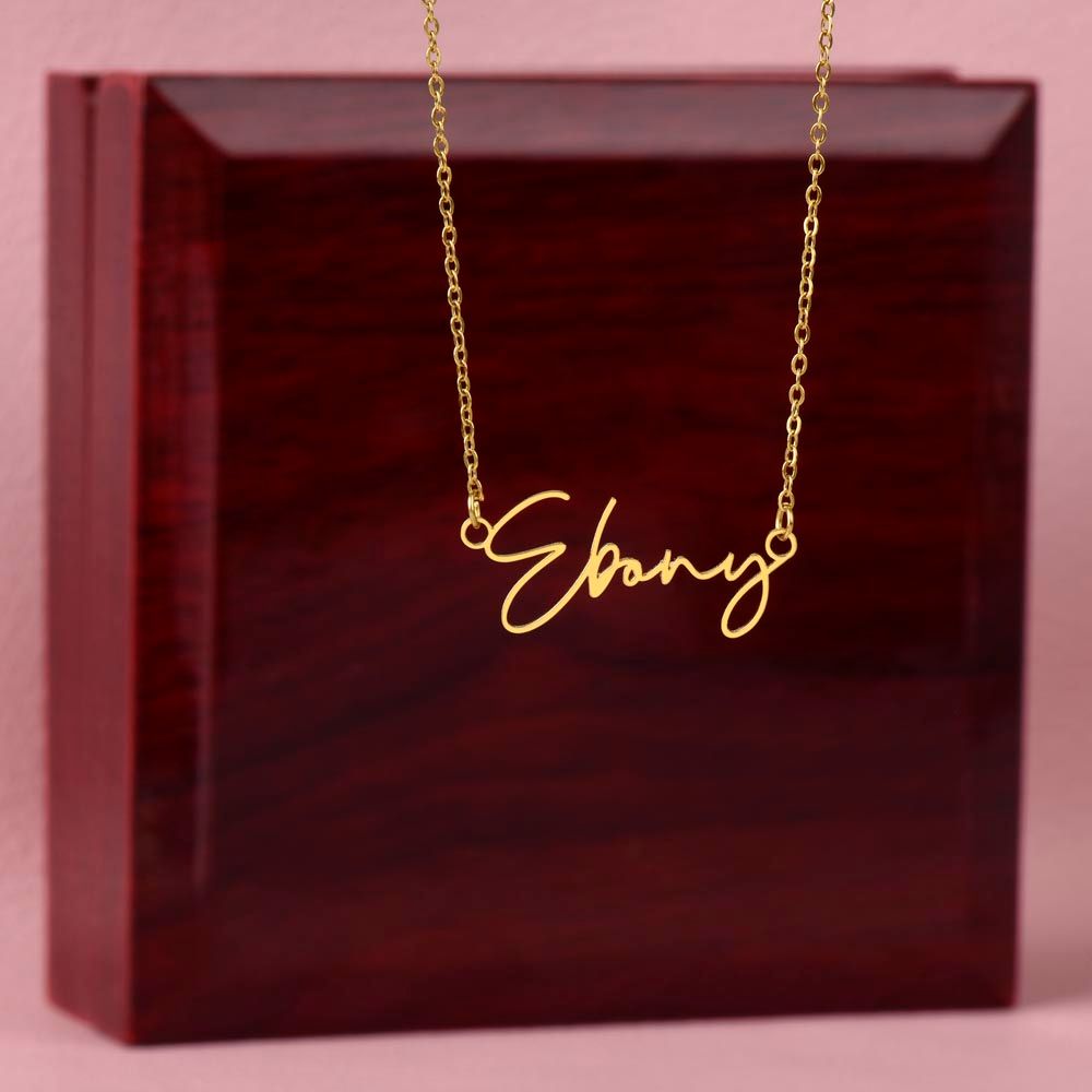 Signature Name Necklace, customizable - Mother's Day