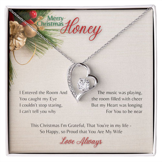 Forever Love Necklace - Merry Christmas Honey